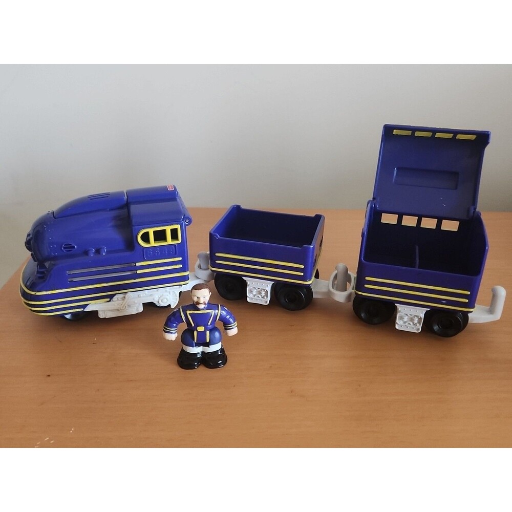 GeoTrax The Biggest Bullies Brutus & Victor" push train Lights & Sounds Work